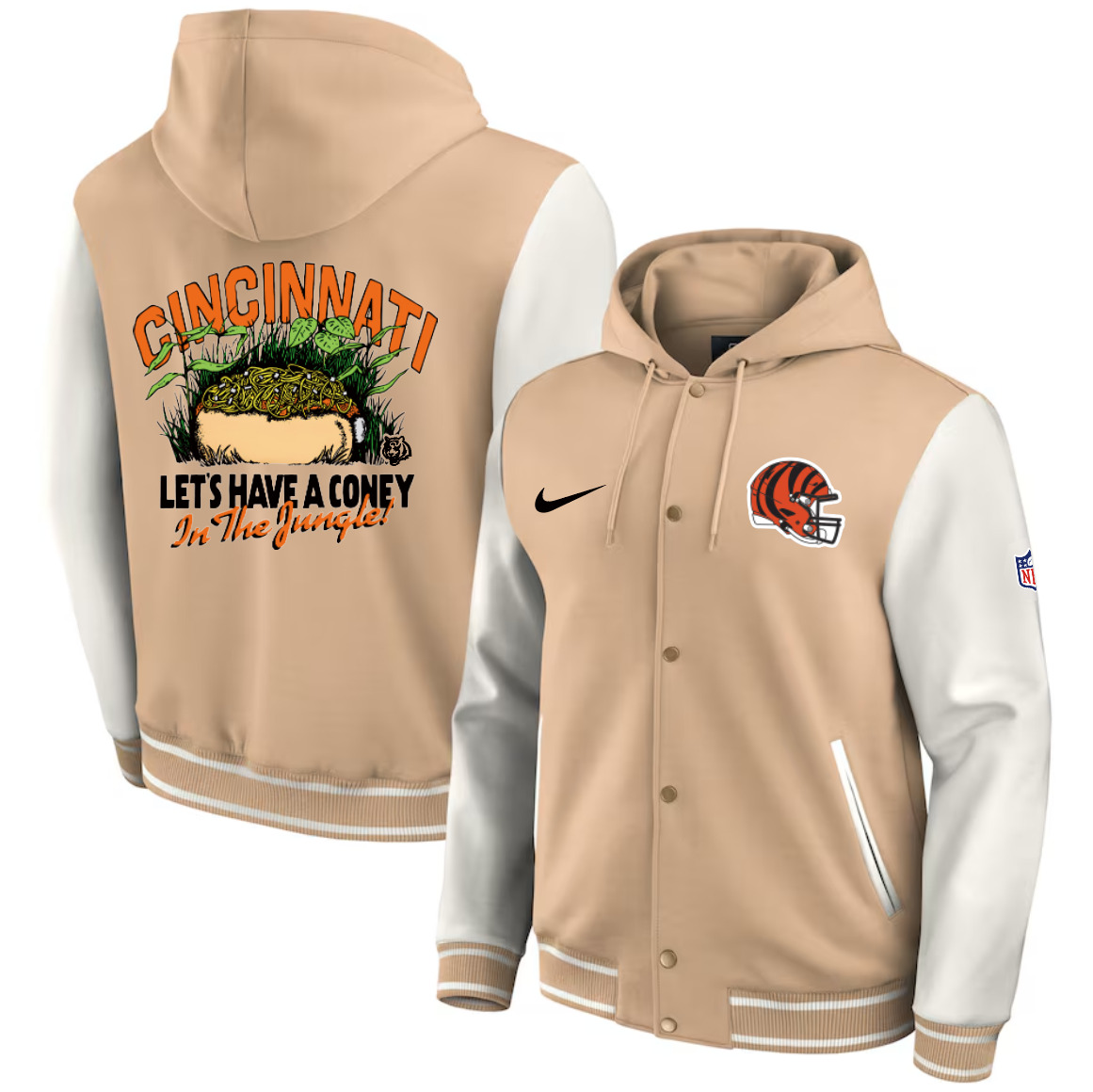 Men 2025 NFL Cincinnati Bengals jacket syle 1->nfl jacket->Sports Accessory